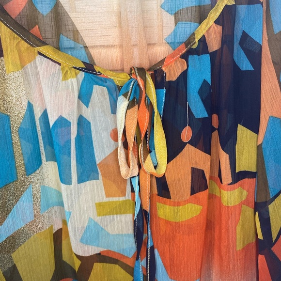 Colourful CHA CHA VENTE Top Size Medium EUC - Picture 4 of 7